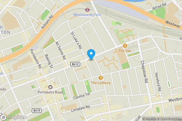 Map location for 213 Westbourne Park Road, London W11 1EA