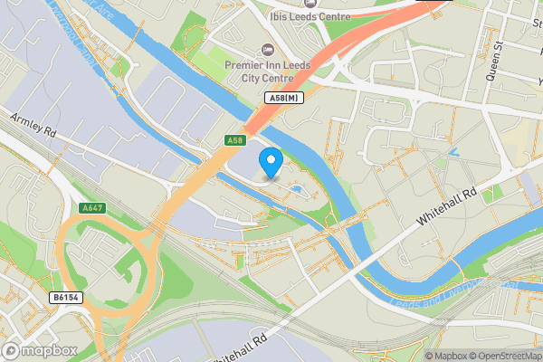 Map location for Flat 19 Westray, Gotts Road, Leeds, West Yorkshire, LS12 1DJ