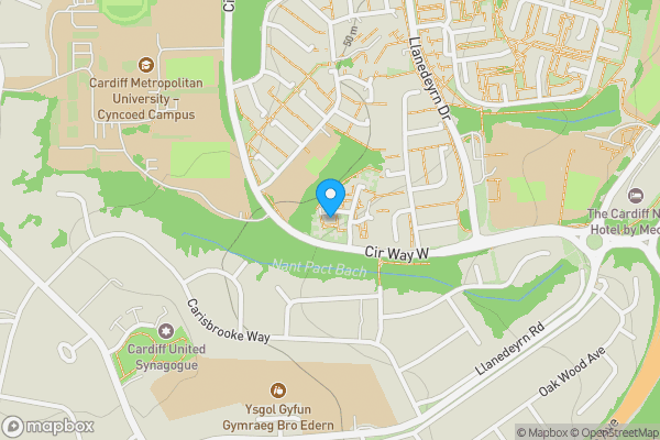 Map location for 91 Awel Mor, Llanedeyrn, Cardiff, CF239QB