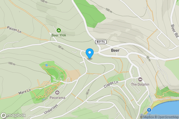 Map location for Whinfield Terrace, Seaton, Devon, EX12 3LN