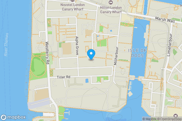 Map location for Flat 1, Fairlead House, Cassilis Road, London, London E14 9LB