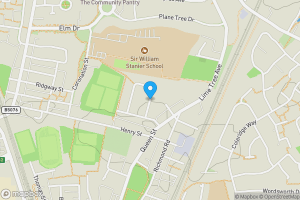 Map location for Newfield Drive, Crewe