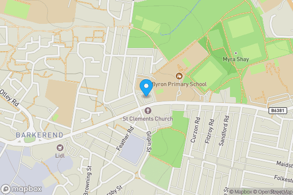 Map location for 49 Byron Halls, Byron Street, Bradford, BD3 0AR
