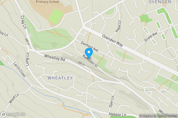 Map location for Quarry House And Land, Ramsden Street, Halifax, West Yorkshire, HX3 5JB