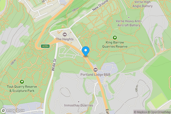 Map location for Portland Lodge Hotel, 100 Easton Lane, Portland, DT5 1BW