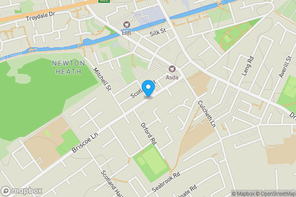 Map location for Briscoe Lane, MANCHESTER, Lancashire, M40 1JX