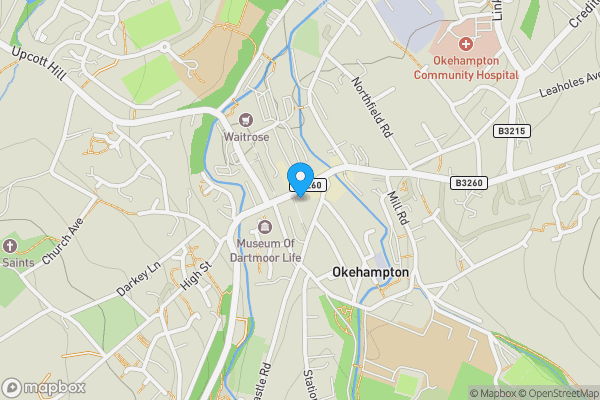 Okehampton Postcode Map 31-32 & 33, Fore Street, Okehampton, Devon, EX20 1HB