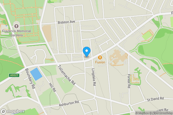 Map location for 58A Upton Road, Claughton, CH41 0DH