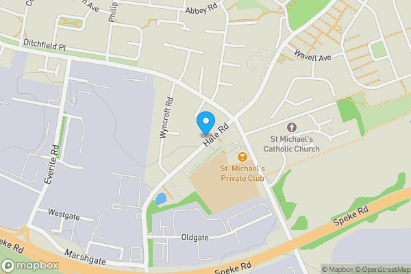 Map location for 232 Hale Road, Widnes, Cheshire, WA8 8QA