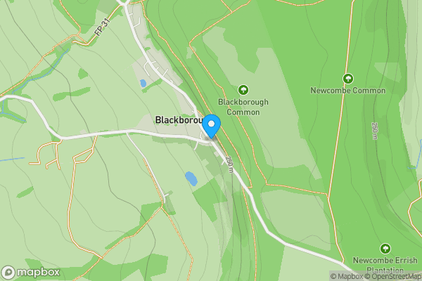 Map location for Blackborough House, Blackborough, Cullompton, Devon, EX15 2HJ