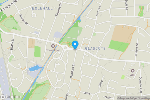 Map location for 254 Glascote Road, Glascote, Tamworth, Staffordshire B77 2AP