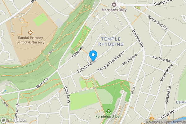 Map location for Enfield Road, Shipley, West Yorkshire, BD17 5PZ