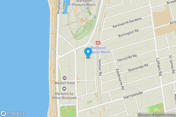 Map location for 17 Napier Avenue, Blackpool, Lancashire FY4 1PA