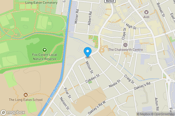 Map location for 109 Tamworth Road, Long Eaton, Nottingham, NG10 1BG