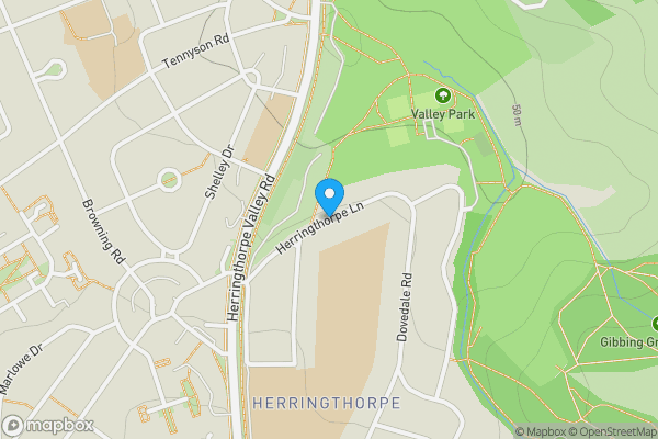 Map location for Herringthorpe Lane, Rotherham, South Yorkshire, S65 3AS