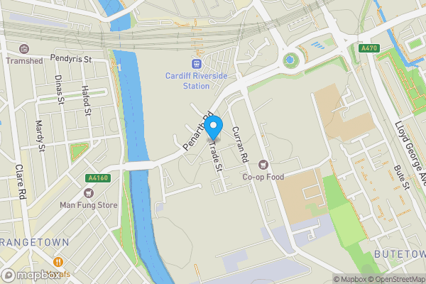 Map location for Unit 2 Brickworks, Trade Street, Butetown, Cardiff, CF105EG