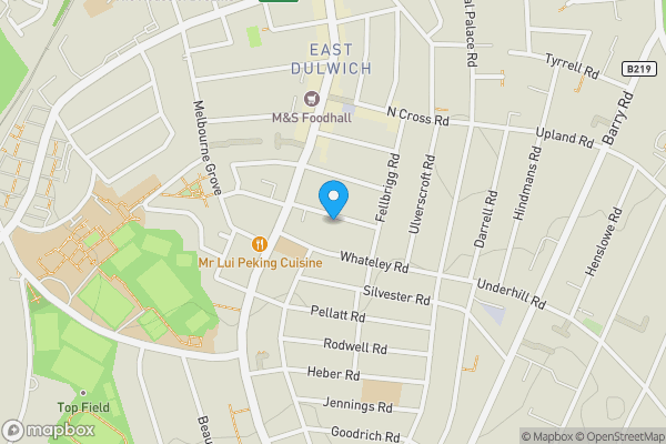 Map location for 20 Bawdale Road, East Dulwich, London, SE22 9DN