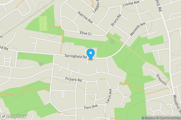 Map location for 1 Oak Park, Bishopbriggs, Glasgow, Glasgow G64 1UB