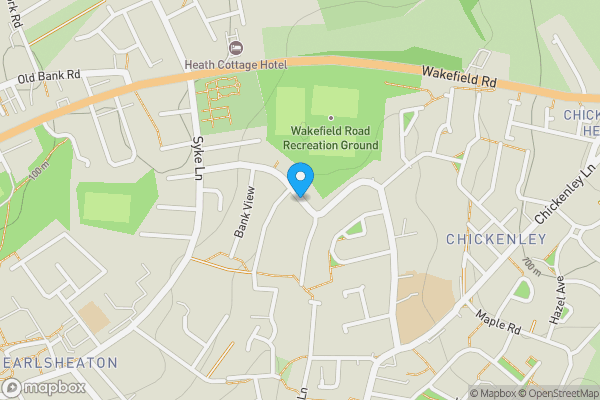 Map location for Princess Lane, Dewsbury, West Yorkshire, WF12 8HG