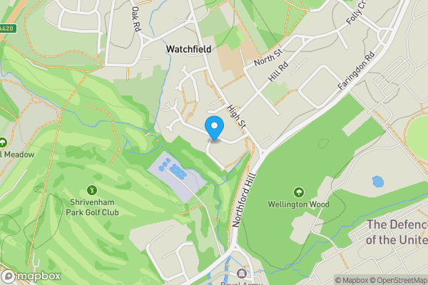 Map location for 1 Shute Avenue, Watchfield, Swindon, Oxfordshire SN6 8SX