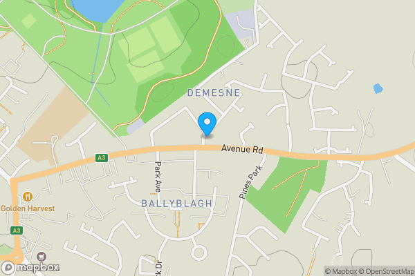 Map location for 143 Avenue Road, Lurgan, County Armagh, BT66 7BH