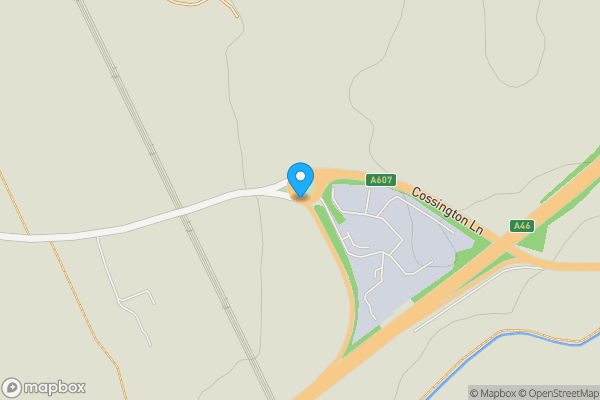 Map location for The Boathouse and Moorings, Syston Road, Cossington, Leicester, Leicestershire LE7 4UZ