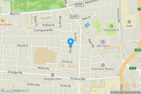 Map location for Derwent Street, HARTLEPOOL, Cleveland, TS26 8BQ