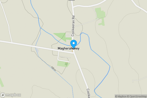Map location for 58 Coolkeeran Road, Magherahoney, Armoy, County Antrim, BT53 8XN