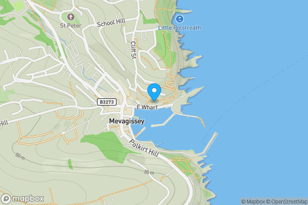 Map location for 7 The Cliff, Mevagissey, St. Austell, Cornwall, PL26 6QT PL26 6QT