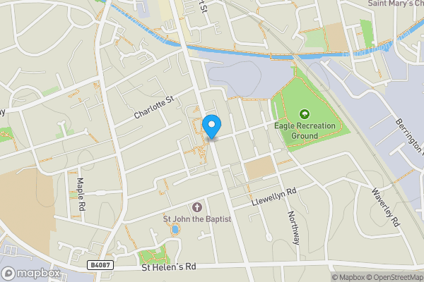 Map location for Brunswick Street, Leamington Spa, Warwickshire, CV31 2EE
