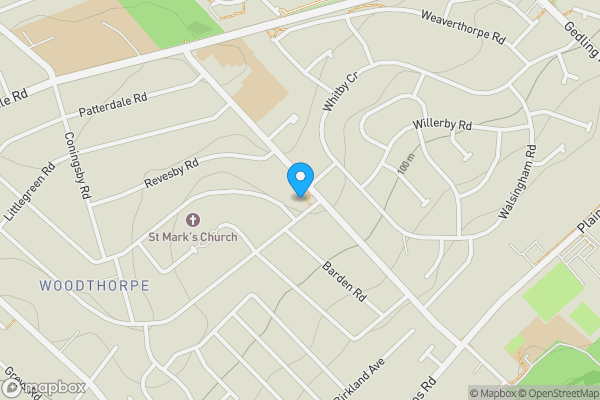 Map location for 69A Somersby Road, Woodthorpe, Nottingham, NG5 4LW