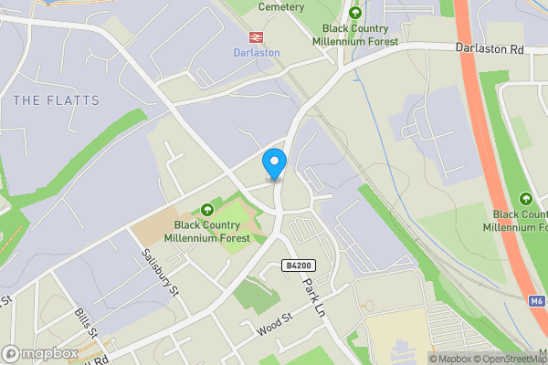 Map location for Short Street, Wednesbury, West Midlands, WS10 8BS