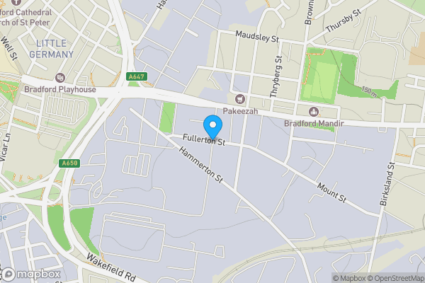 Map location for Keswick, Buck St, Bradford, BD3 9QP