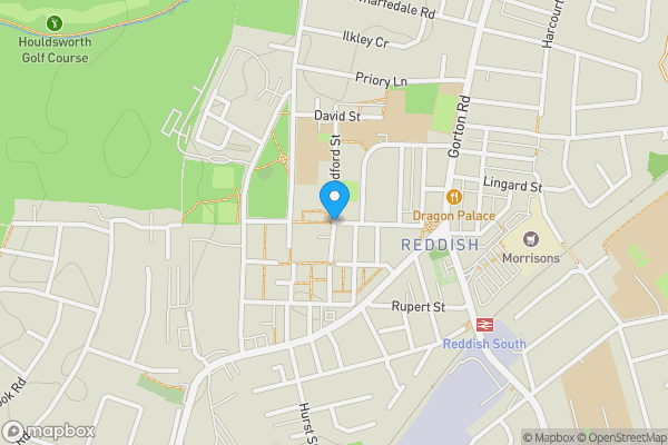 Map location for Leamington Road, Reddish, SK5