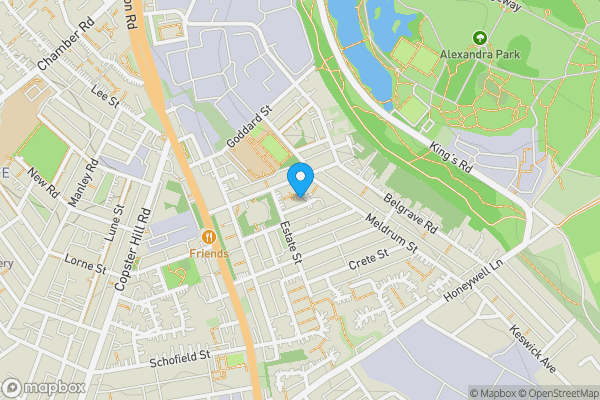 Map location for 3 Avon Street Oldham OL8 1XN