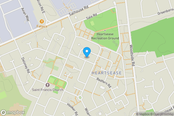 Map location for 16 Springfield Road, Norwich, Norfolk, NR7 9TD