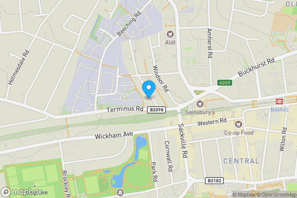 Map location for 3 Reginald Road, Bexhill, East Sussex, TN39 3PH