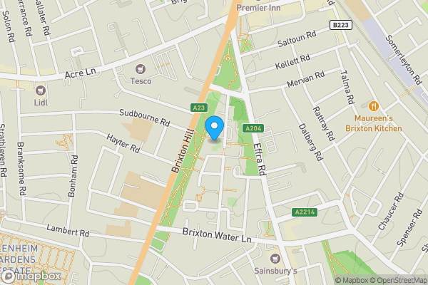 Map location for Flat 21 Camsey House, St. Matthew's Road, London, SW2 1SX