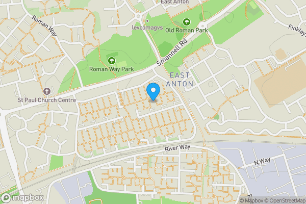 Map location for Garages G173-G181 at Sutcliffe Square, Andover, Hampshire, SP10 5DY