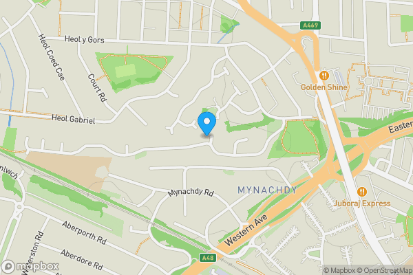 Map location for 28 Silver Birch Close, Whitchurch, Cardiff, CF14 1EL