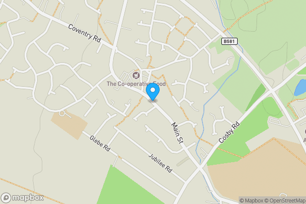 Map location for 68, 68A, 70, 70A & 70B Main Street, Broughton Astley, Leicester, LE9 6RD