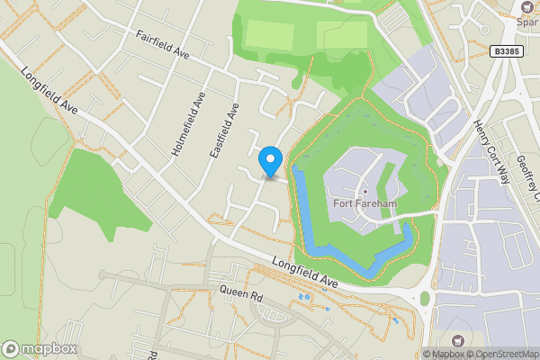 Map location for Land Adjacent 1 Southwick Court, Fareham, Hampshire, PO14 1DB