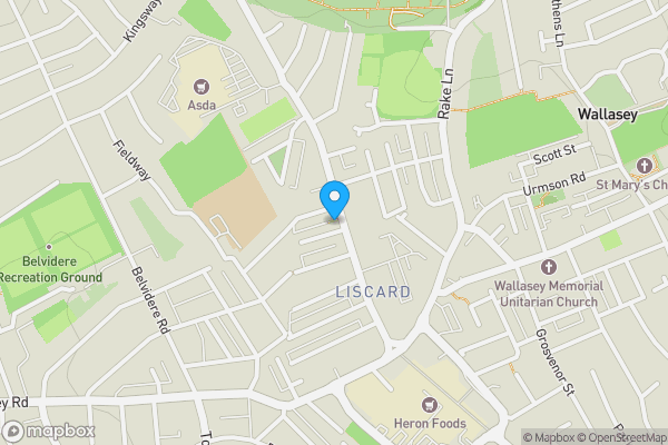 Map location for 69 Seaview Road, Wallasey, CH45 4QW