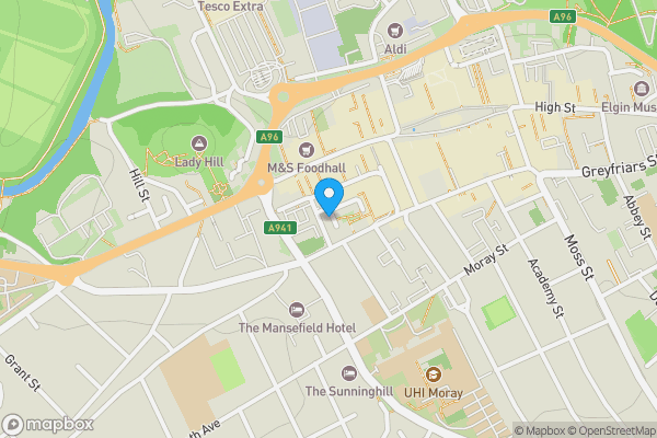 Map location for Thunderton Place, Unit 2, Elgin, IV30 1LY