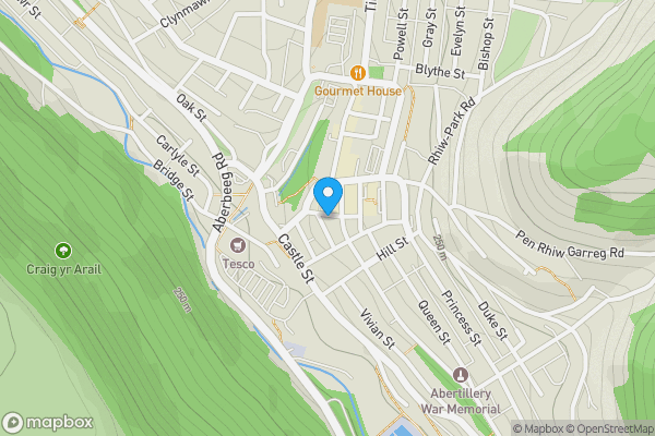 Map location for Bon Marche House, 9 Commercial Street, Abertillery, NP131DQ