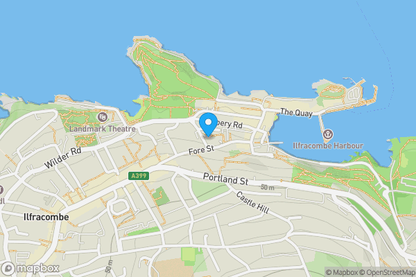 Map location for 1, Albert Villas, Ilfracombe, EX34 9EA