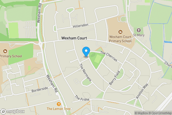 Map location for Garage Compound at The Cherries, Slough, SL2 5TR