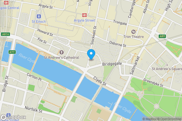 Map location for 137 Stockwell Street, Merchant City, Glasgow, G1 4LR