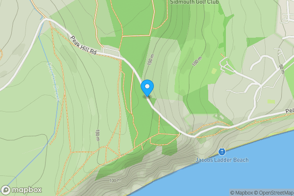 Map location for The Gazebo Peak Hill Road, Sidmouth, Devon, EX10 0NW