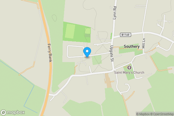 Map location for 15 Recreation Drive, Southery, Downham Market, Norfolk PE38 0NB